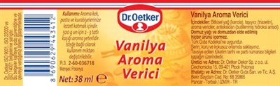 Dr. Oetker Sıvı Aroma Verici Vanilya 38 ml