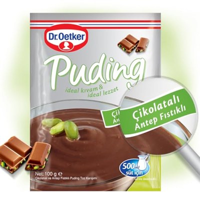 Dr. Oetker Puding Çikolatalı Antep Fıstıklı 100 Gr