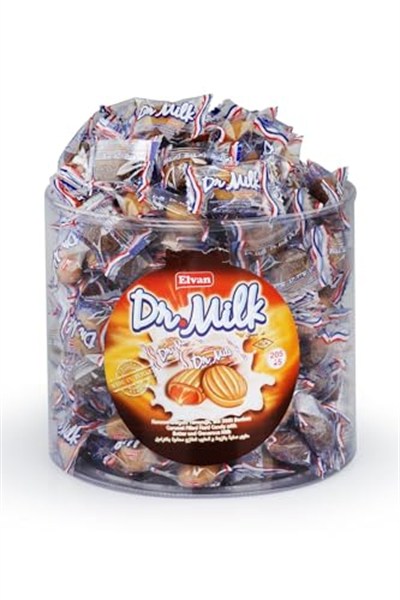 Dr. Milk Karamelli Şeker 1000 gr Silindir