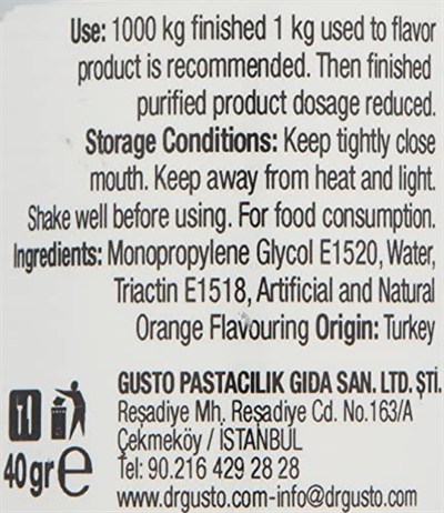 Dr.Gusto Aroma Verici Portakal 40 Gr