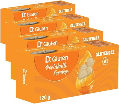 Dr. Gluten Glutensiz Portakallı Kurabiye (4 paketi)