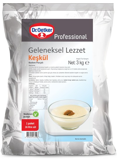 Dr. Oetker Keşkül 3 Kg
