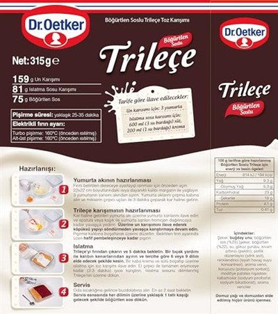 Dr. Oetker Trileçe Böğürtlen Soslu 315 Gr
