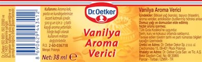 Dr. Oetker Sıvı Aroma Verici Vanilya 38 ml 2li paket