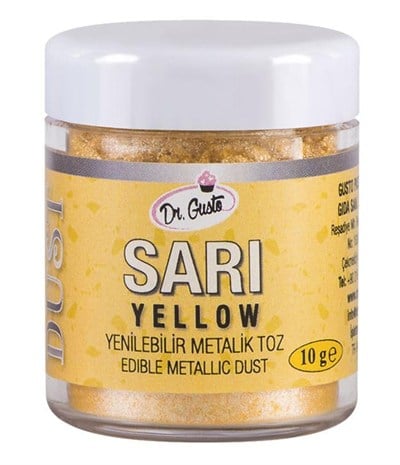 Dr. Gusto Metalik Toz 10 Gr - Sarı