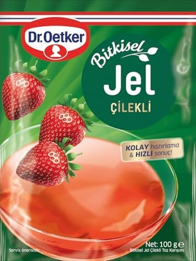 Dr. Oetker Bitkisel Jel Çilek Aromalı 100 Gr