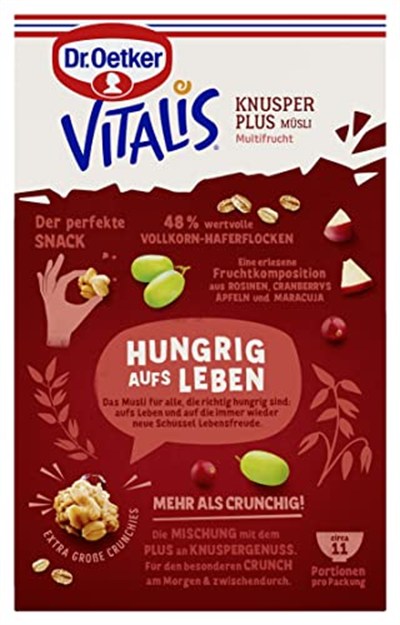 Dr. Oetker Vitalis Multi Meyveli Çıtır Müsli 450 Gr