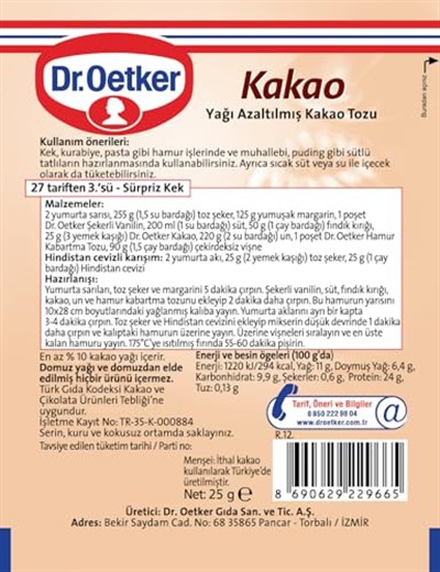 Dr. Oetker Kakao 50 Gr