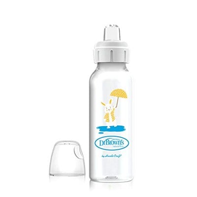 Dr. Browns 8 oz/250 ml PP Dar Ağız + Sippy Biberon Bardak, Tavşan, Tekli Paket