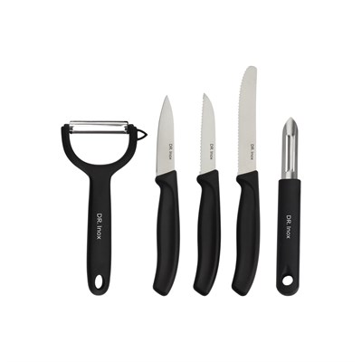 Dr.Inox Forces 5 Parça Soyacaklı Bıçak Seti Black