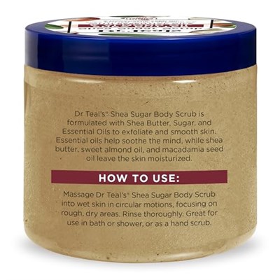 Dr.Teals Shea Sugar Scrub Shea Butter & Almond Oil Vücut Şeker Peeling 538GR