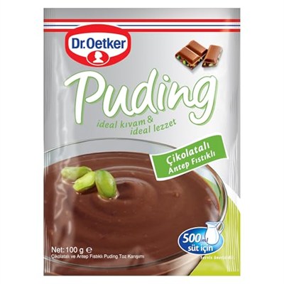 Dr. Oetker Puding Çikolatalı Antep Fıstıklı 100 Gr