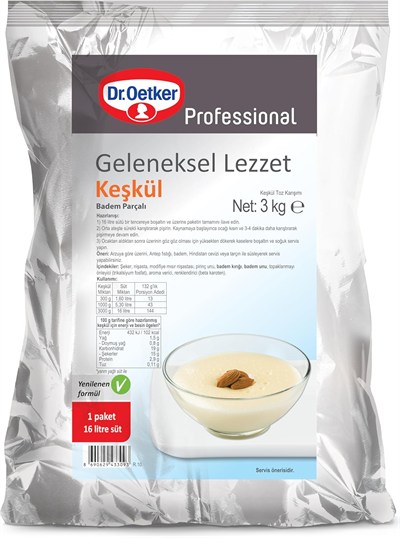 Dr. Oetker Keşkül 3 Kg
