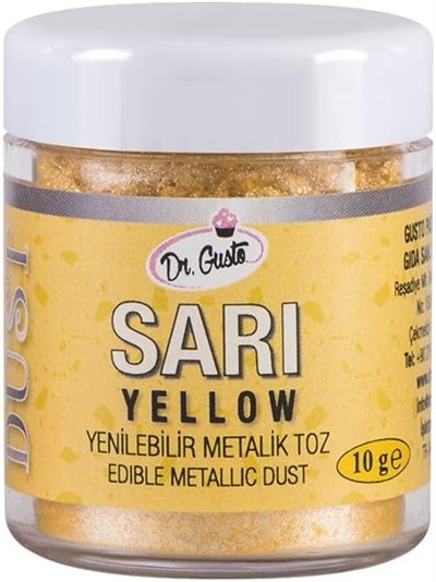 Dr. Gusto Metalik Toz 10 Gr - Sarı
