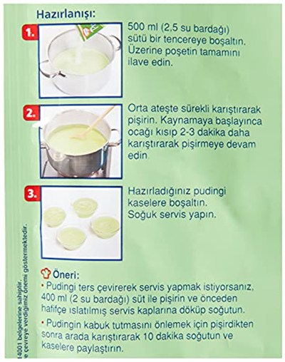 Dr. Oetker Puding Antep Fıstıklı 91 Gr 3lü paket