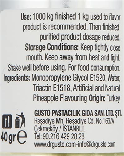 Dr.Gusto Aroma Verici Ananas 40 Gr