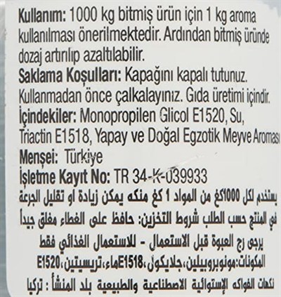 Dr.Gusto Aroma Verici Egzotik Meyveler 40 Gr