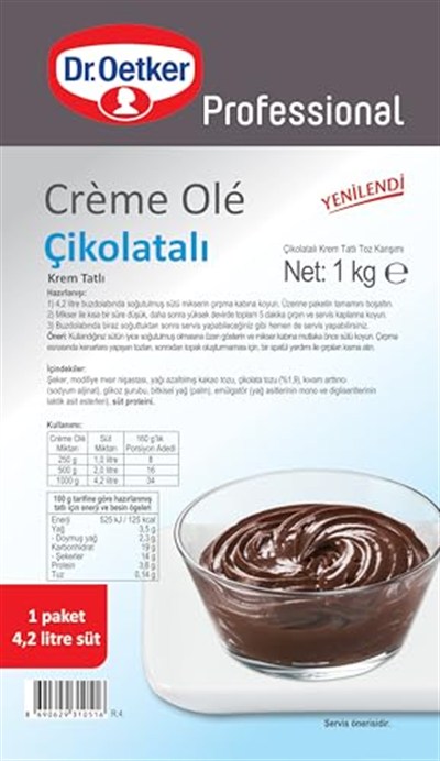 Dr. Oetker Creme Ole Çikolatalı 1 Kg