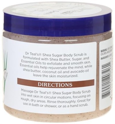 Dr.Teals Shea Sugar Scrub Coconut Oil Vücut Şeker Peeling 538GR