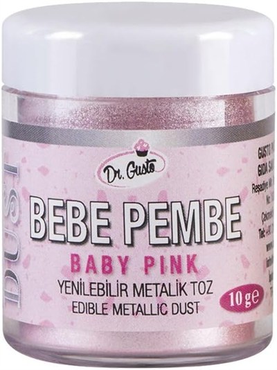 Dr. Gusto Metalik Toz 10 Gr - Bebe Pembe