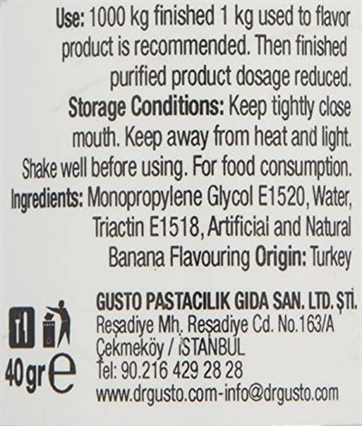 Dr.Gusto Aroma Verici Muz 40 Gr
