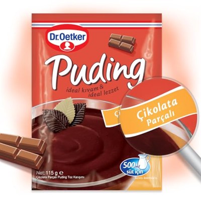 Dr. Oetker Çikolata Parçalı Puding 115 gr