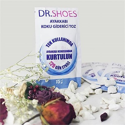 DR.SHOES 3 Adet Ayak Koku Giderici - Ayakkabı Koku Giderici Toz 120 Gün Etkili - DR.SHOES ile Ayak Kokusuna Elveda Deyin