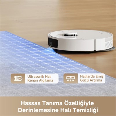 Dreame L40 Robot Süpürge Beyaz, 13.000pa Emiş Gücü