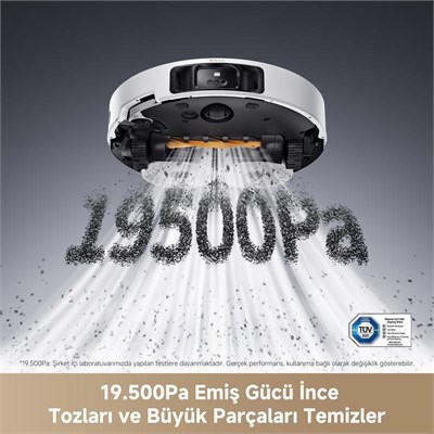 Dreame L50 Ultra Robot Süpürge Beyaz, 19.500pa Emiş Gücü