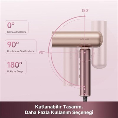 Dreame Pocket Aura Saç Kurutma Makinesi, Pembe