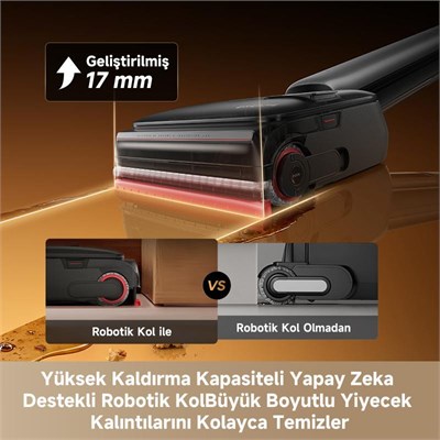 Dreame T16 Pro Heat Islak Kuru Dikey Süpürge, 30.000 Pa Emiş Gücü, Sıcak Su Ile Temizlik