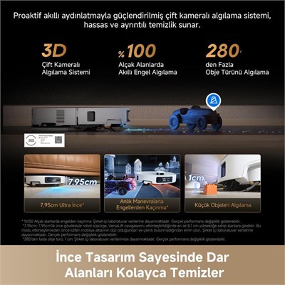 Dreame X60 Ultra Complete Robot Süpürge Beyaz, 35.000pa Emiş Gücü