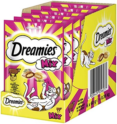 Dreamies Sığırlı ve Peynirli Kedi Ödül Maması 6 Adet