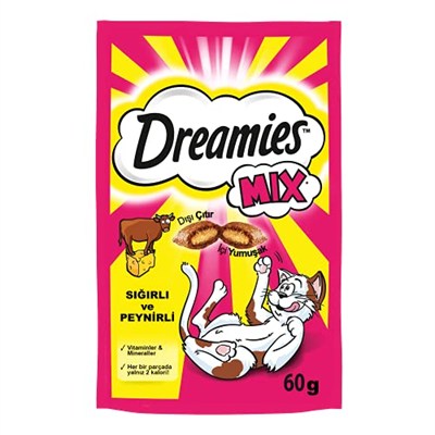 Dreamies Sığırlı ve Peynirli Kedi Ödül Maması 6 Adet