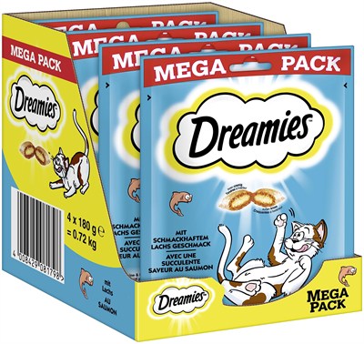dreamies somonlu mega pack 4 * 180 gr