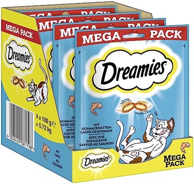 dreamies somonlu mega pack 4 * 180 gr