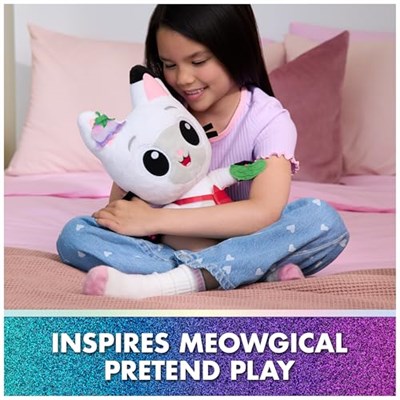 DREAMWORKS GABBYS DOLLHOUSE: FİLM - Etkileşimli Peluş Panda Patisi, 33 cm, Çanta ve Aksesuarlı, 3 Yaş ve Üzeri Çocuklar için