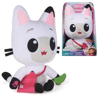 DREAMWORKS GABBYS DOLLHOUSE: FİLM - Etkileşimli Peluş Panda Patisi, 33 cm, Çanta ve Aksesuarlı, 3 Yaş ve Üzeri Çocuklar için