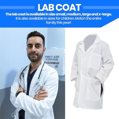 Dress Up America Unisex Doktor Laboratuvar Önlüğü Yetişkinler - Doktor Laboratuvar Önlüğü Yetişkinler