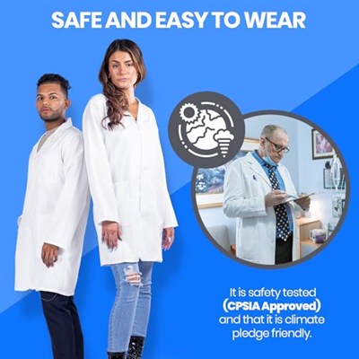 Dress Up America Unisex Doktor Laboratuvar Önlüğü Yetişkinler - Doktor Laboratuvar Önlüğü Yetişkinler