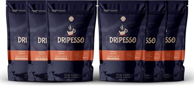 Dripesso Colombia Supremo Öğütülmüş Filtre Kahve 250G 6 Adet