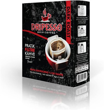 Dripesso Dark Roast Pratik Filtre Kahve 30lu