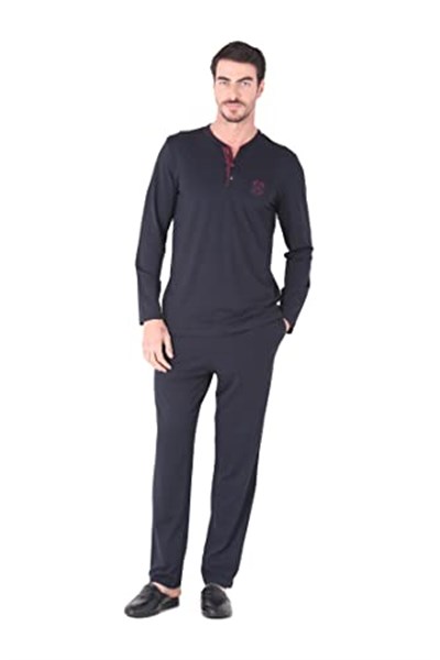 Ds Damat Erkek Pijama Takımı 221001 (as3, alpha, jaspo_l, Lacivert, XL)