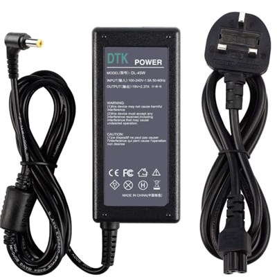 DTK 19V 2.37A 45W Laptop Şarj Cihazı Acer Notebook Bilgisayar PC Güç Kablosu Kaynağı Kurşun AC Adaptörü Aspire ES V E TravelMate Konnektör: 5.5 * 1.7mm (uygun değil 3mm* 1.1mm)