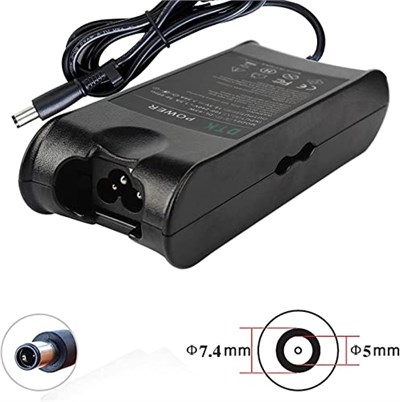 DTK Notebook Laptop Şarj Cihazı AC Güç Kaynağı Dell için, 19,5 V 3,34 A 65 W Güç Kaynağı Ağ Pil Güç Kaynağı Fişi [7,4 * 5,0 mm]