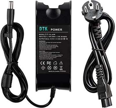 DTK Notebook Laptop Şarj Cihazı AC Güç Kaynağı Dell için, 19,5 V 3,34 A 65 W Güç Kaynağı Ağ Pil Güç Kaynağı Fişi [7,4 * 5,0 mm]
