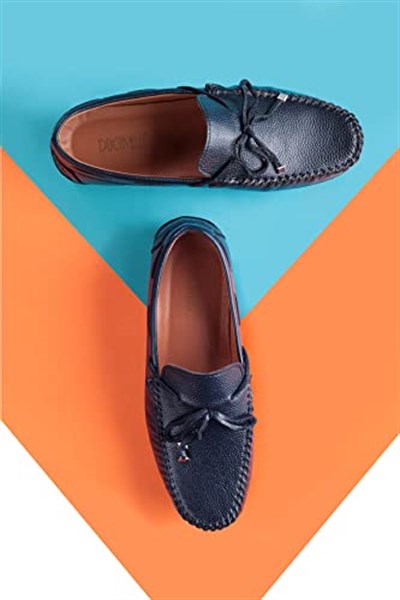 Ducavelli Borde Hakiki Deri Erkek Günlük Ayakkabı, Loafer Ayakkabı, Hafif Ayakkabı