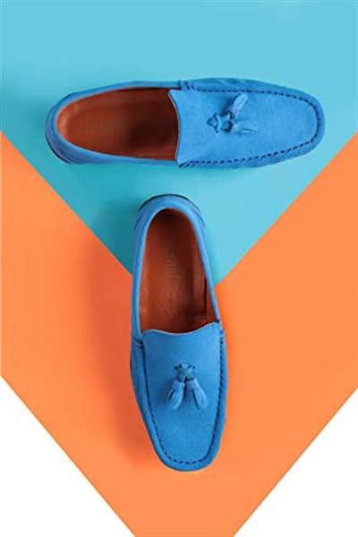 Ducavelli Fransen Hakiki Deri Erkek Günlük Ayakkabı, Loafer Ayakkabı, Hafif Ayakkabı, Püsküllü Loafer, Süet Ayakkabı
