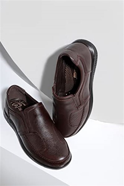 Ducavelli Lofor Hakiki Deri Comfort Ortopedik Erkek Günlük Ayakkabı, Baba Ayakkabısı, Ortopedik Ayakkabı, Loafer Ayakkabı