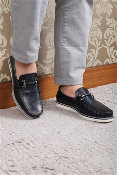 Ducavelli Ragusa Hakiki Deri Erkek Günlük Ayakkabı Loafer Ayakkabı